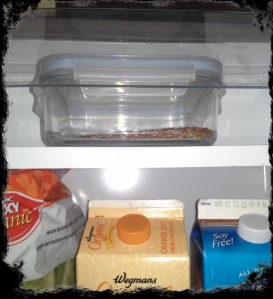 TiV Keep Flax Seeds in your Refrigerator Sealed